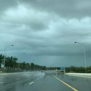 أمطار غزيرة وبرق يضربان أبوظبي وسط انخفاض ملحوظ في درجات الحرارة